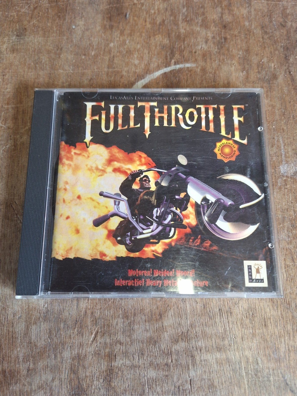 Full Throttle PC CD-ROM - LucasArts Adventure Game, Spelcomputers en Games, Games | Pc, Avontuur en Actie, Gebruikt, 1 speler