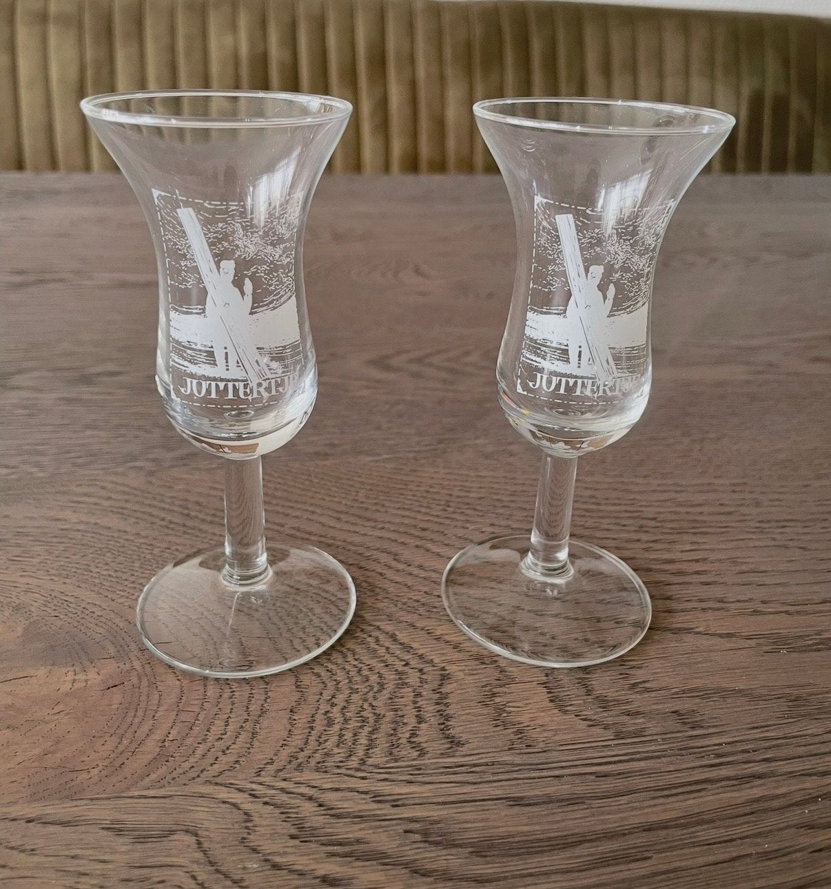 Set van 2 Juttertje borrelglaasjes, Overige typen, Ophalen of Verzenden, Nieuw, Glas