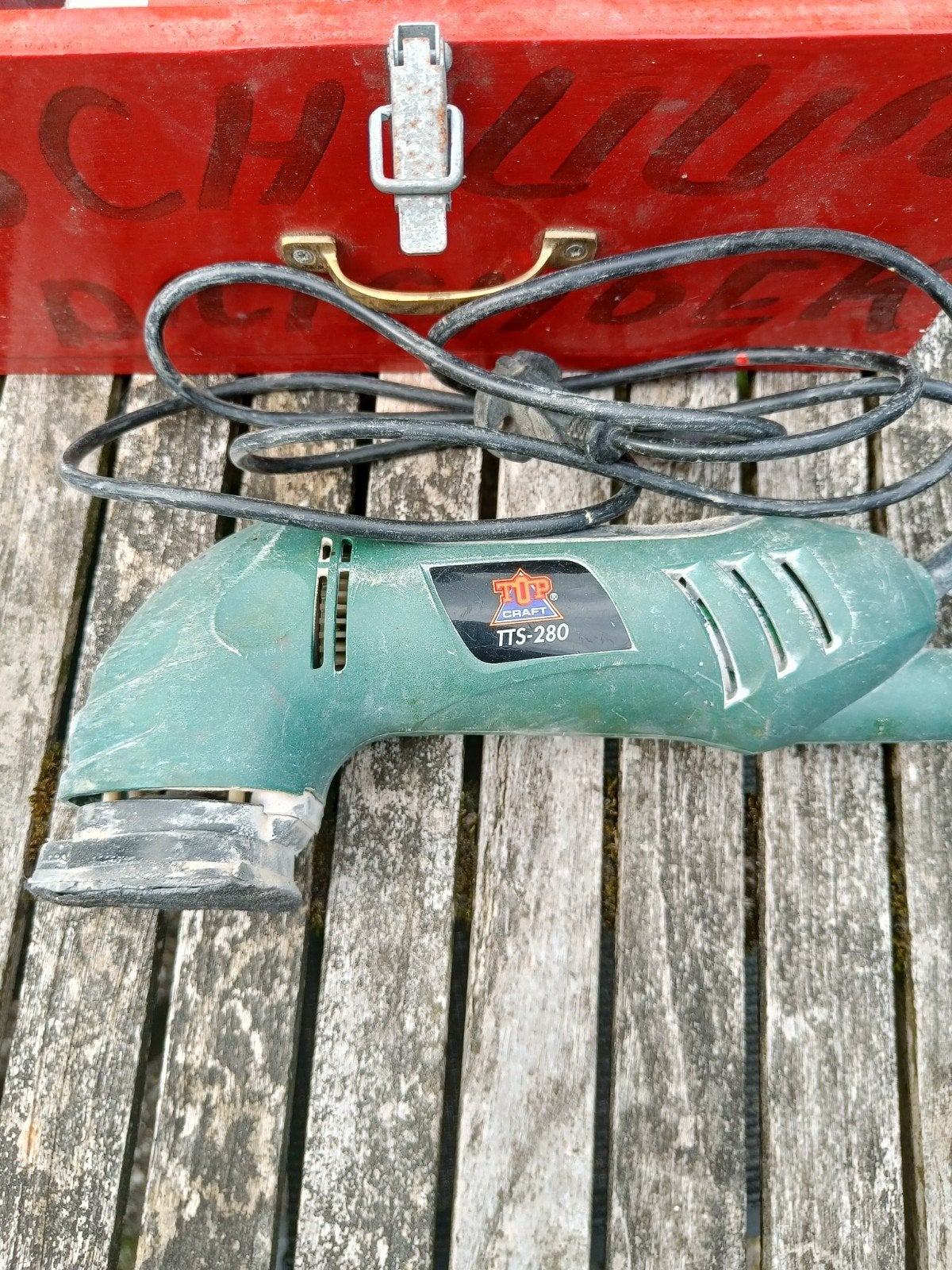 Top Craft Driehoek schuurmachine TTS-280 met accessoires, Ophalen of Verzenden, Gebruikt, Minder dan 600 watt, Overige typen