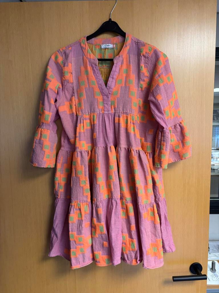 Devotion Twinsstars jurk maat 14 jaar, Verzenden, Zo goed als nieuw, Roze, Maat 34 (XS) of kleiner