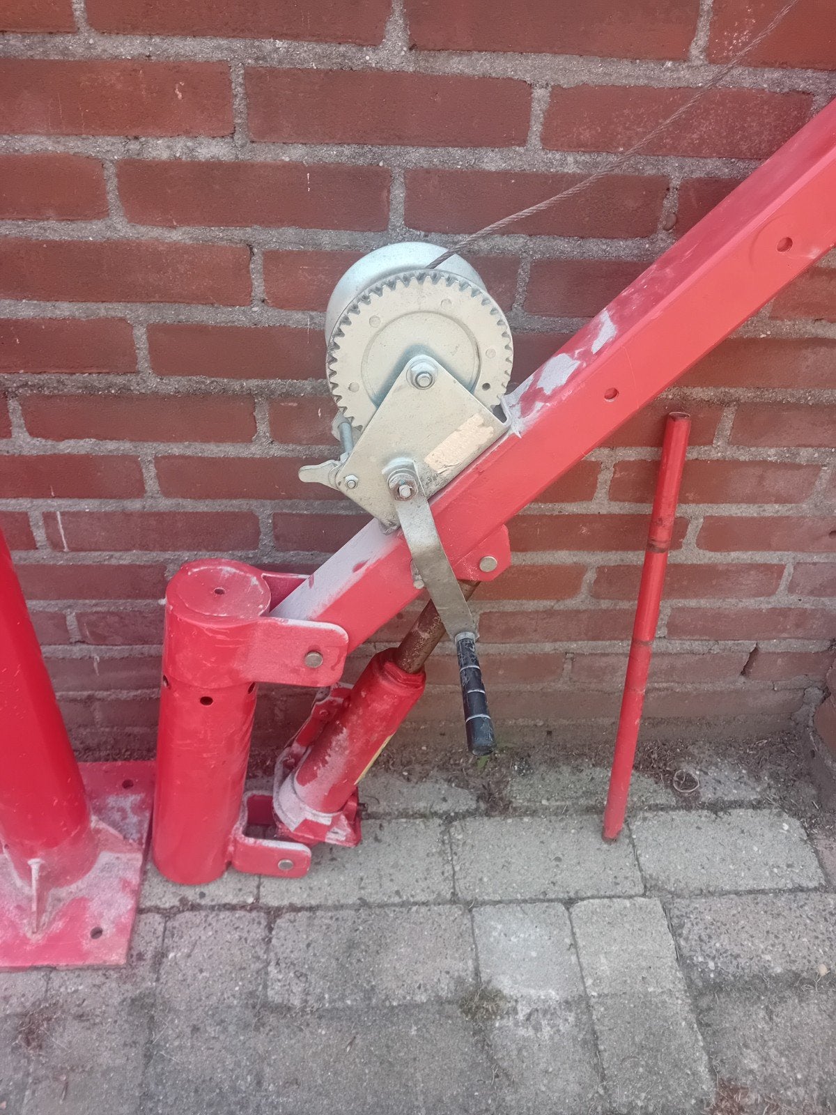 takel voor aanhangwagen, Ophalen