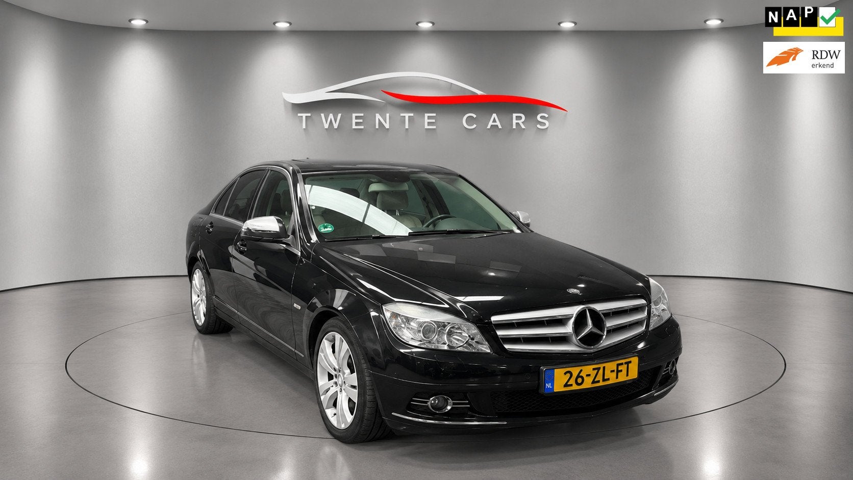 Mercedes-Benz C-klasse 200 K Avantgarde | Navi | Cruise | Cl, Auto's, Automaat, Achterwielaandrijving, Zwart, 4 cilinders