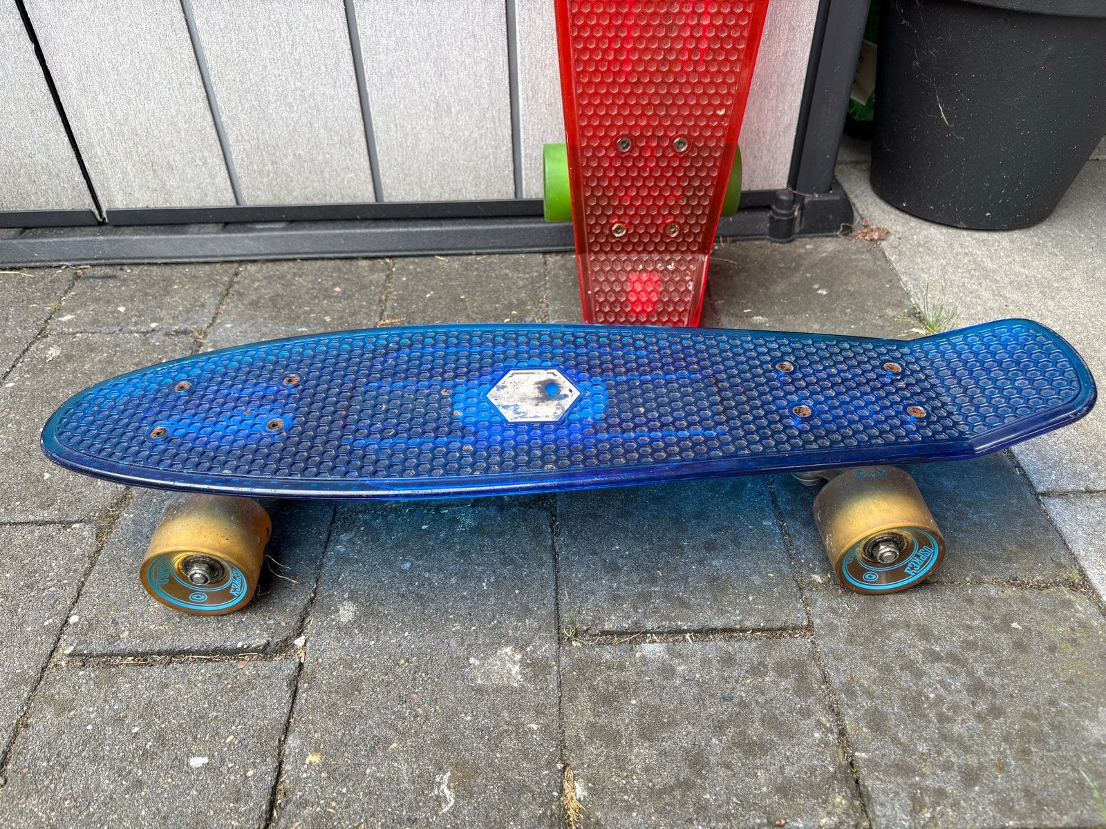 2x Osprey Mini Cruiser Skateboards - Blauw & Rood, Ophalen, Gebruikt, Skateboard