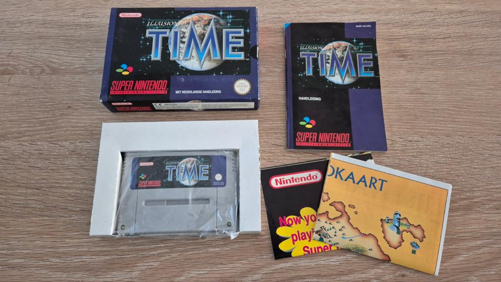 Illusion of Time - Super Nintendo (SNES) CIB, Spelcomputers en Games, Games | Nintendo Super NES, Gebruikt, 1 speler, Ophalen of Verzenden