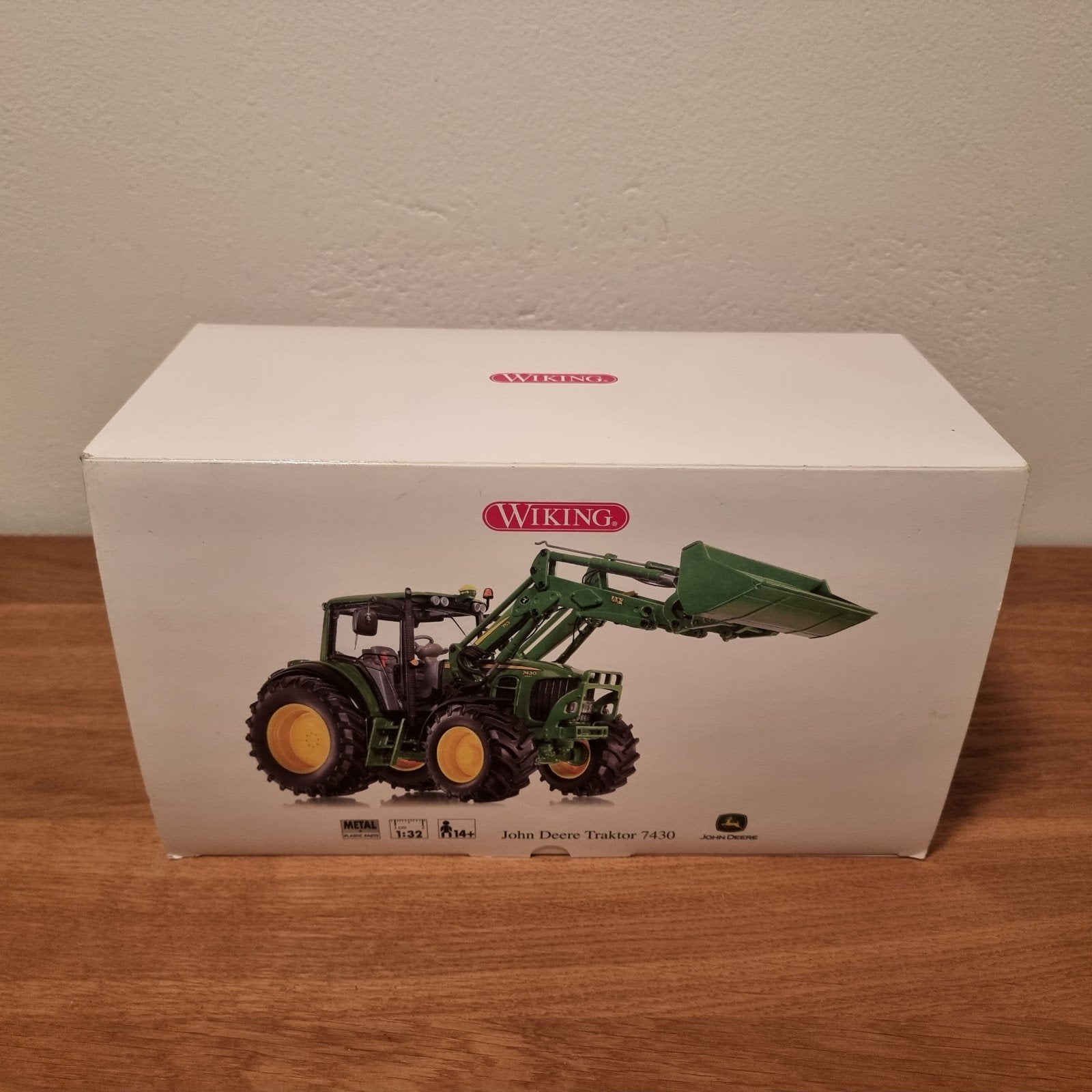 John Deere 7430 met voorlader Wiking, Ophalen of Verzenden, Zo goed als nieuw, Tractor of Landbouw, Overige merken