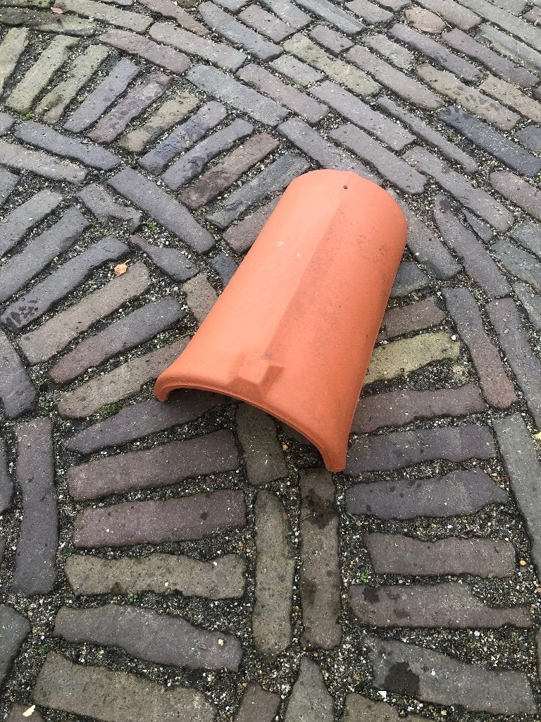 12 Koramic hoekkeper vorsten / schubvorsten. Natuurrood., Ophalen, Steen of Klei, Zwart, Zo goed als nieuw