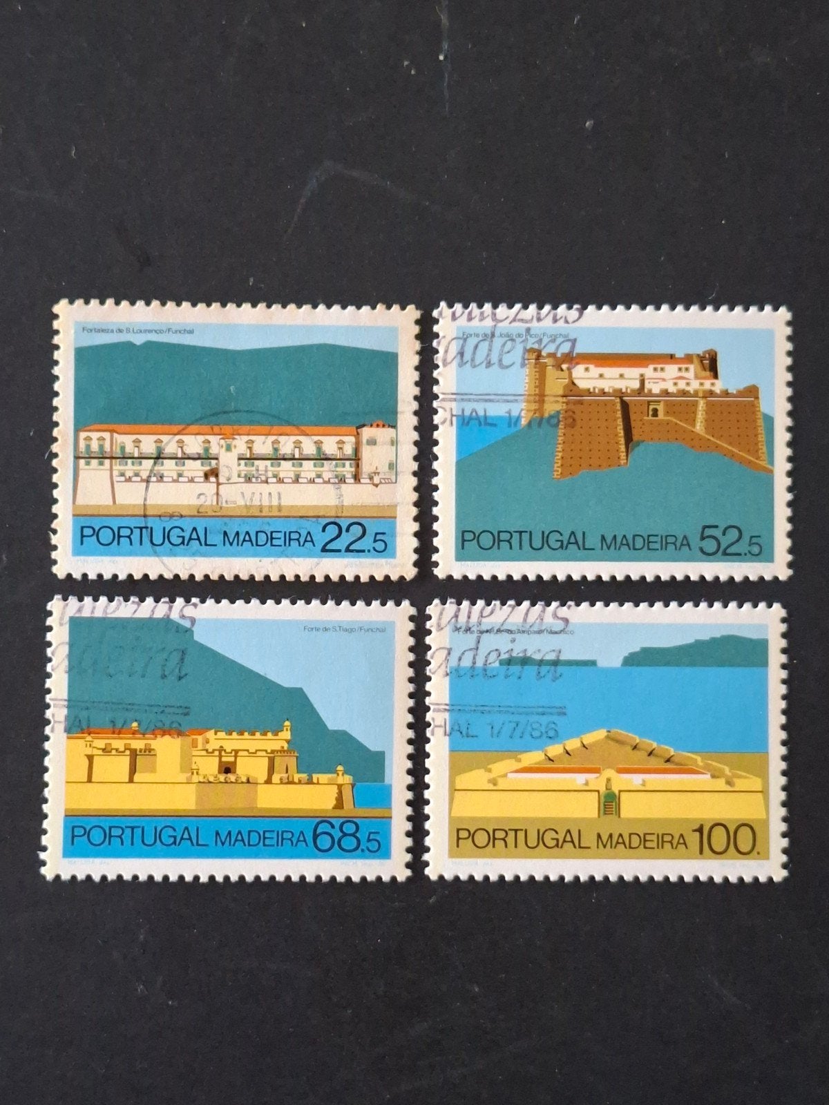 Portugal Madeira Mi 107 - 110, Verzenden, Portugal, Gestempeld