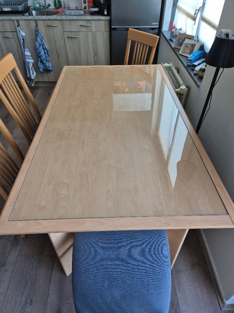 GRATIS eettafel afhalen, Ophalen, Gebruikt, 100 tot 150 cm, Eikenhout