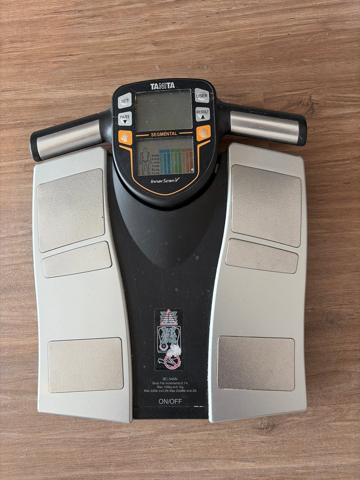 Tanita Innerscan V Personenweegschaal - Doe een leuk bod!, Gebruikt, 1 tot 500 gram, 100 kg of meer, Ophalen of Verzenden