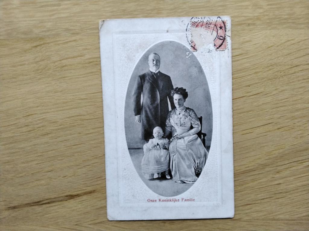 Koningin Wilhelmina en Prins Hendrik en Prinses Juliana., Verzenden, Voor 1920, Gelopen, Overige thema's