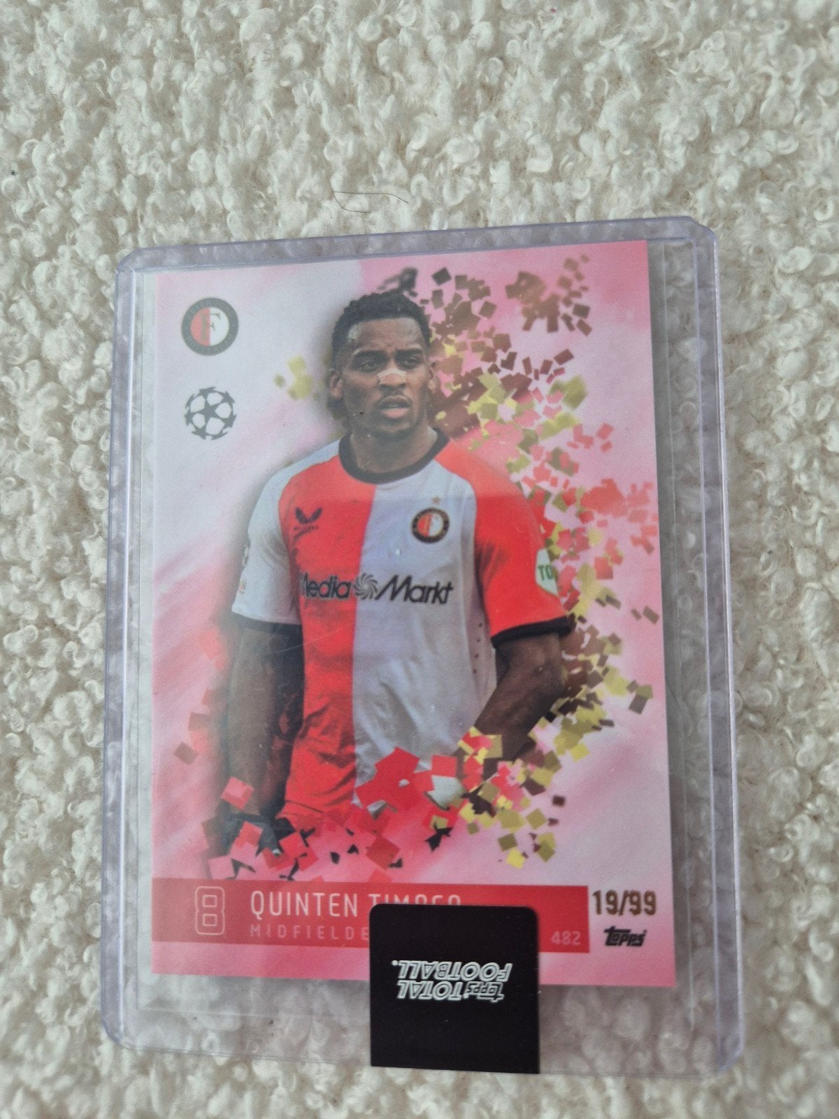 Quinten Timber Feyenoord Topps /99 – 19/99, Verzamelen, Ophalen of Verzenden, Nieuw, Feyenoord, Poster, Plaatje of Sticker