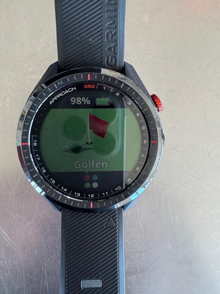 Garmin Approach S62 GPS Golfhorloge, Afstand, Zwart, Ophalen of Verzenden, Zo goed als nieuw