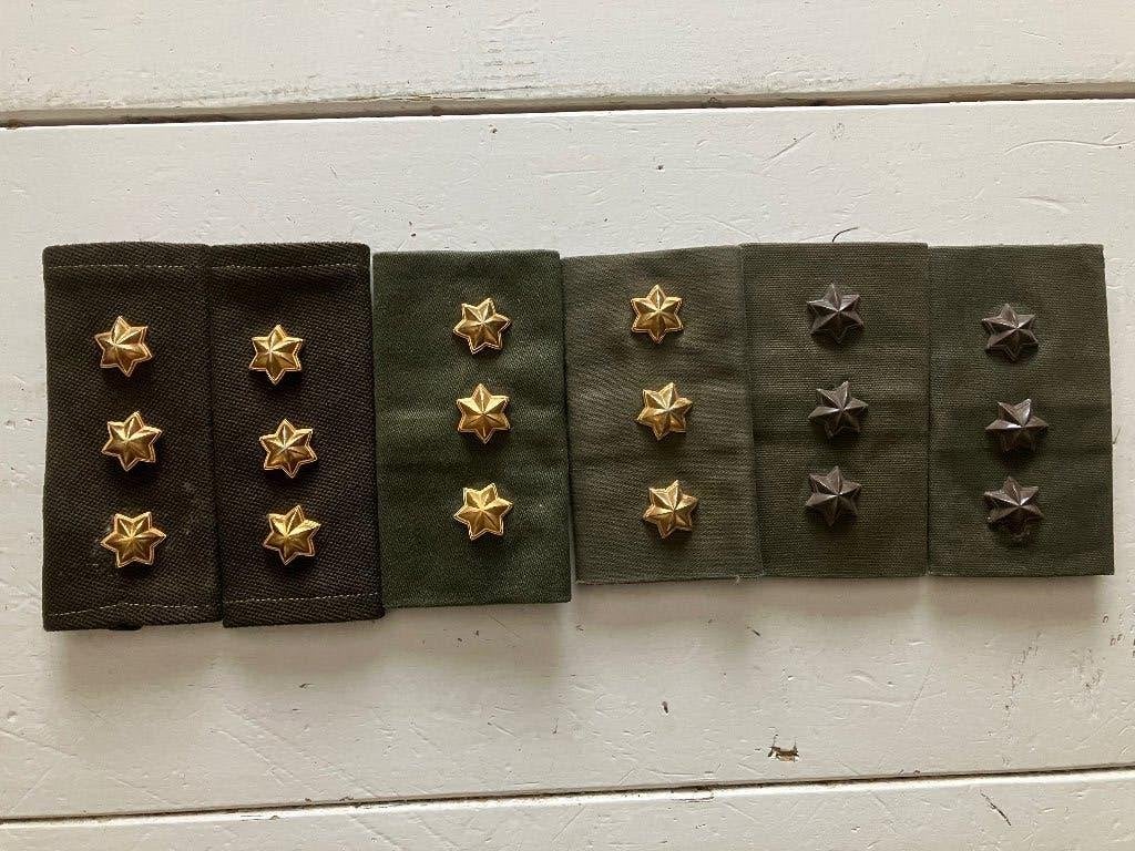 Setje Kapitein Landmacht, Ophalen of Verzenden, Landmacht, Nederland, Embleem of Badge