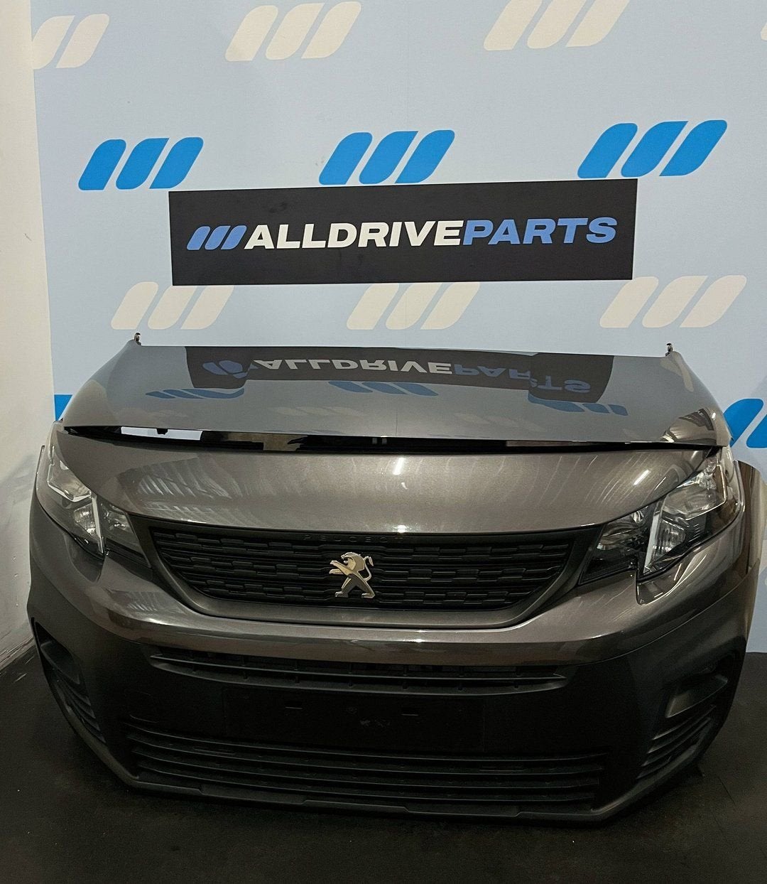 Complete voorkop Peugeot Partner grijs EVL motorkap bumper