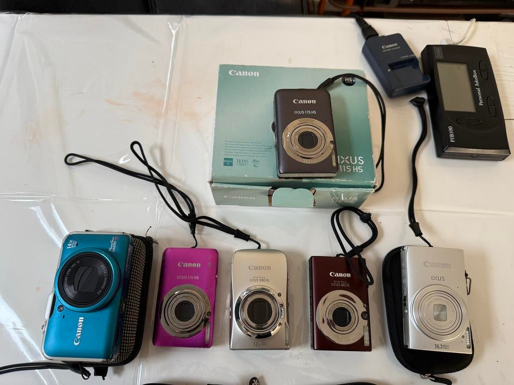 Grote partij digitale camera's, Audio, Tv en Foto, Fotocamera's Digitaal, Canon, Gebruikt, Canon, Ophalen of Verzenden
