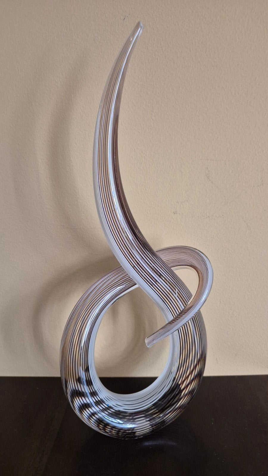 Modern Glazen Sculptuur - Abstracte Vorm, Antiek en Kunst, Ophalen of Verzenden, Object, Meerkleurig, Glas