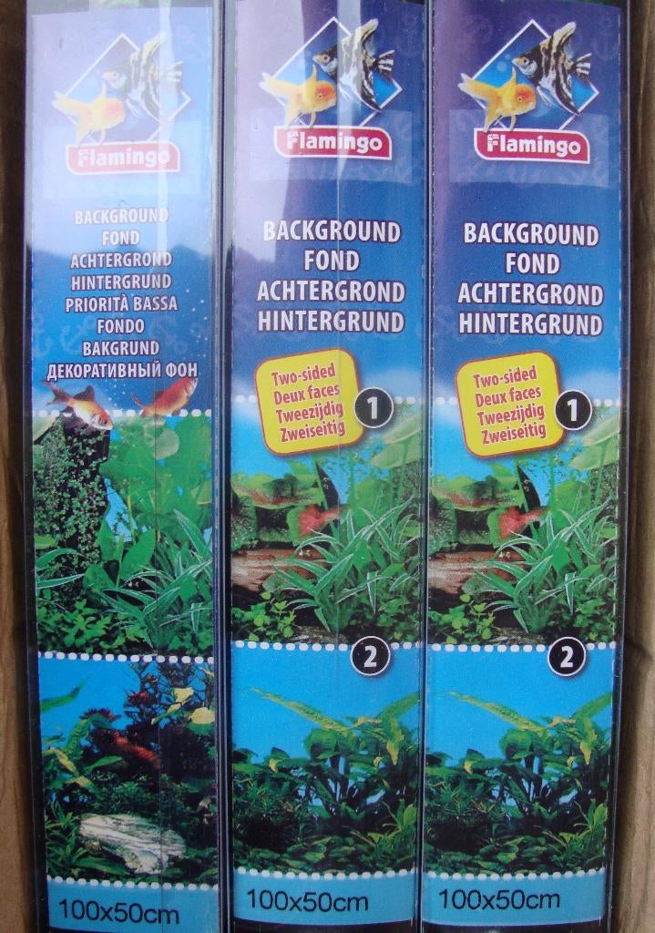 aquarium achtergrond decoratie 100 x 50 cm - € 1,00 op=op !, Ophalen of Verzenden, Nieuw, Decoratie