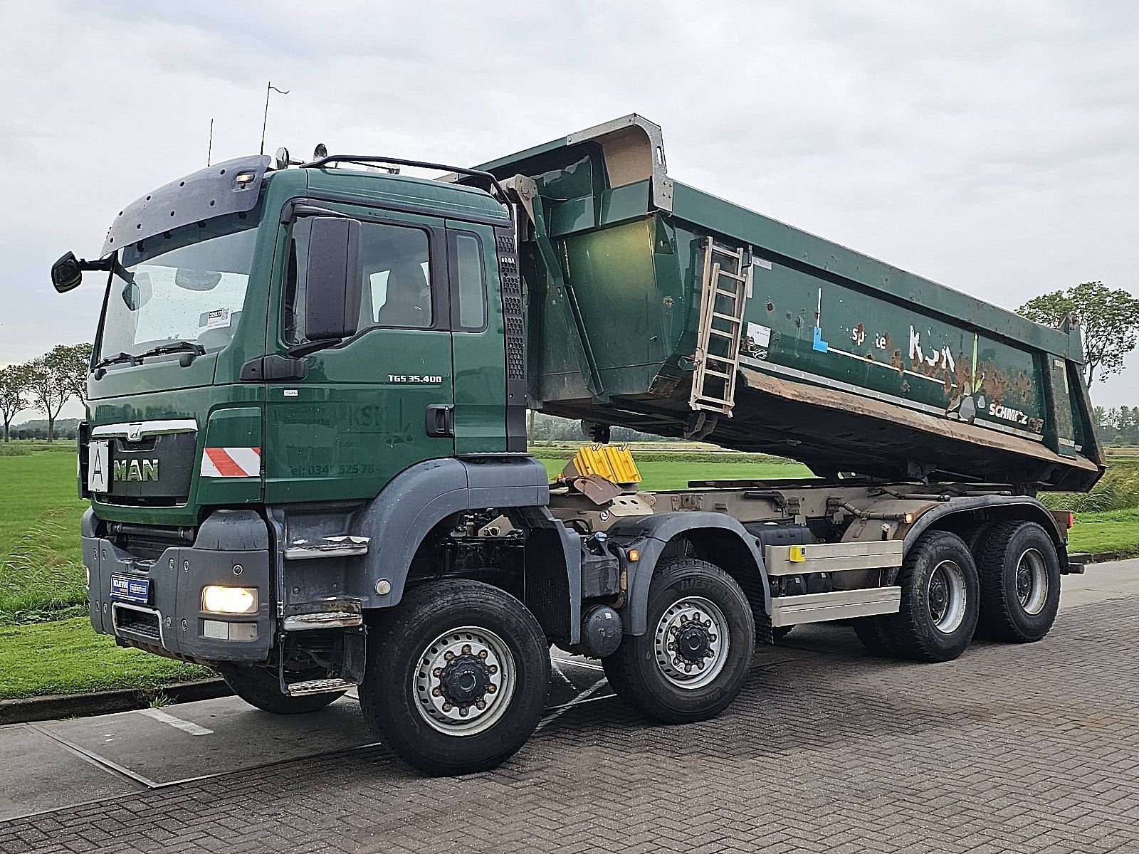 M.A.N. 35.400 TGS schmitz mulde 8x6, Auto's, Euro 6, MAN, Bedrijf, Traction-control