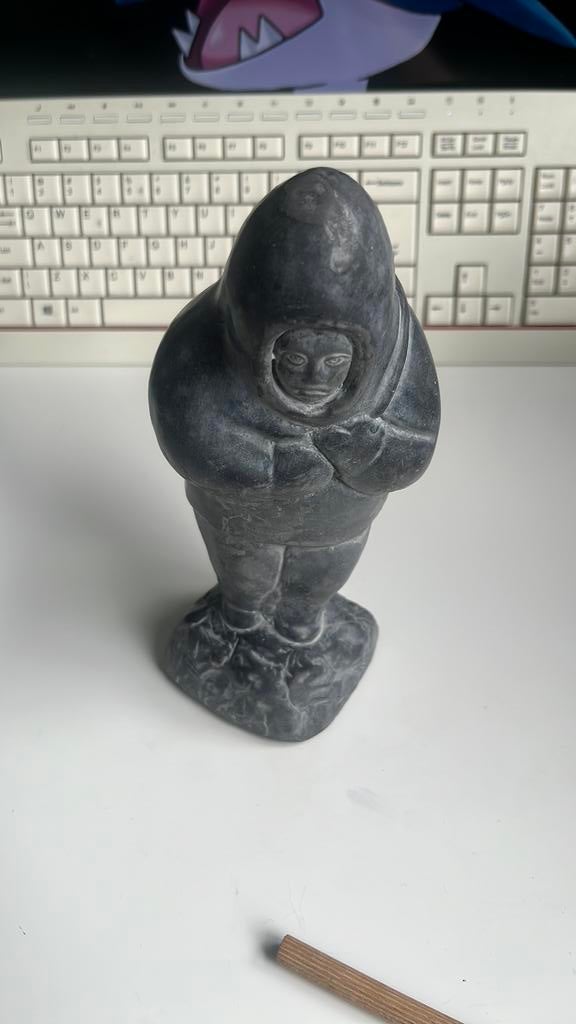 Spekstenen Inuit beeldje, Ophalen of Verzenden, Zo goed als nieuw, Dier