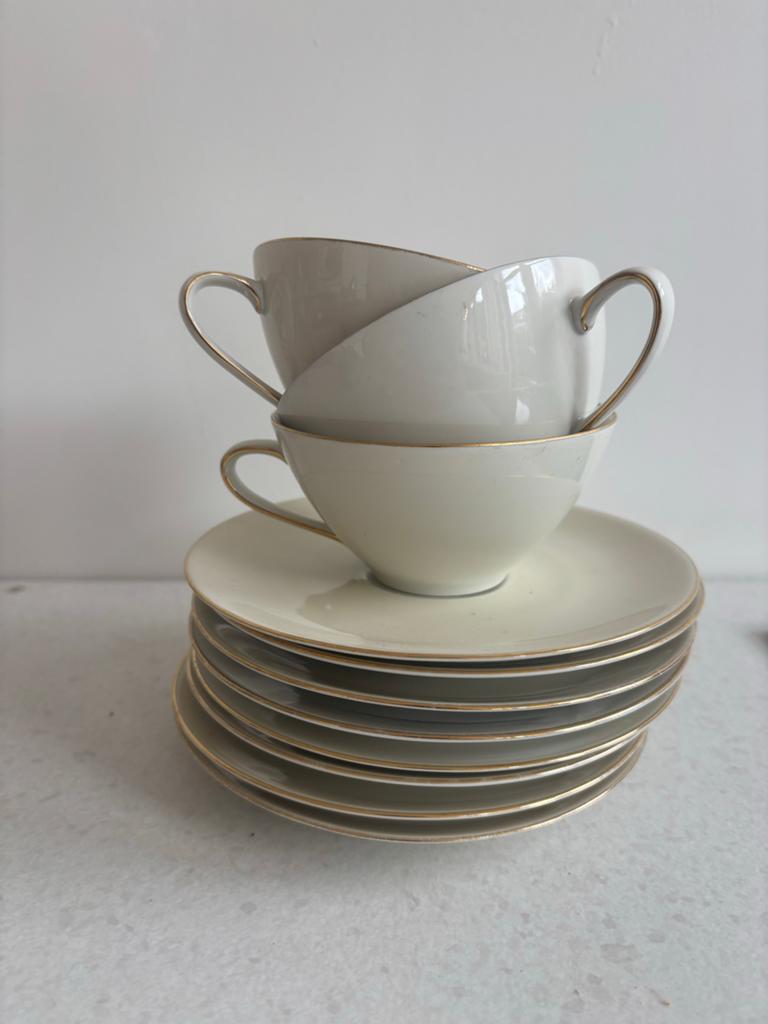 Set Vintage Bavaria Tirschenreuth Germany Kop en Schotel, Ophalen