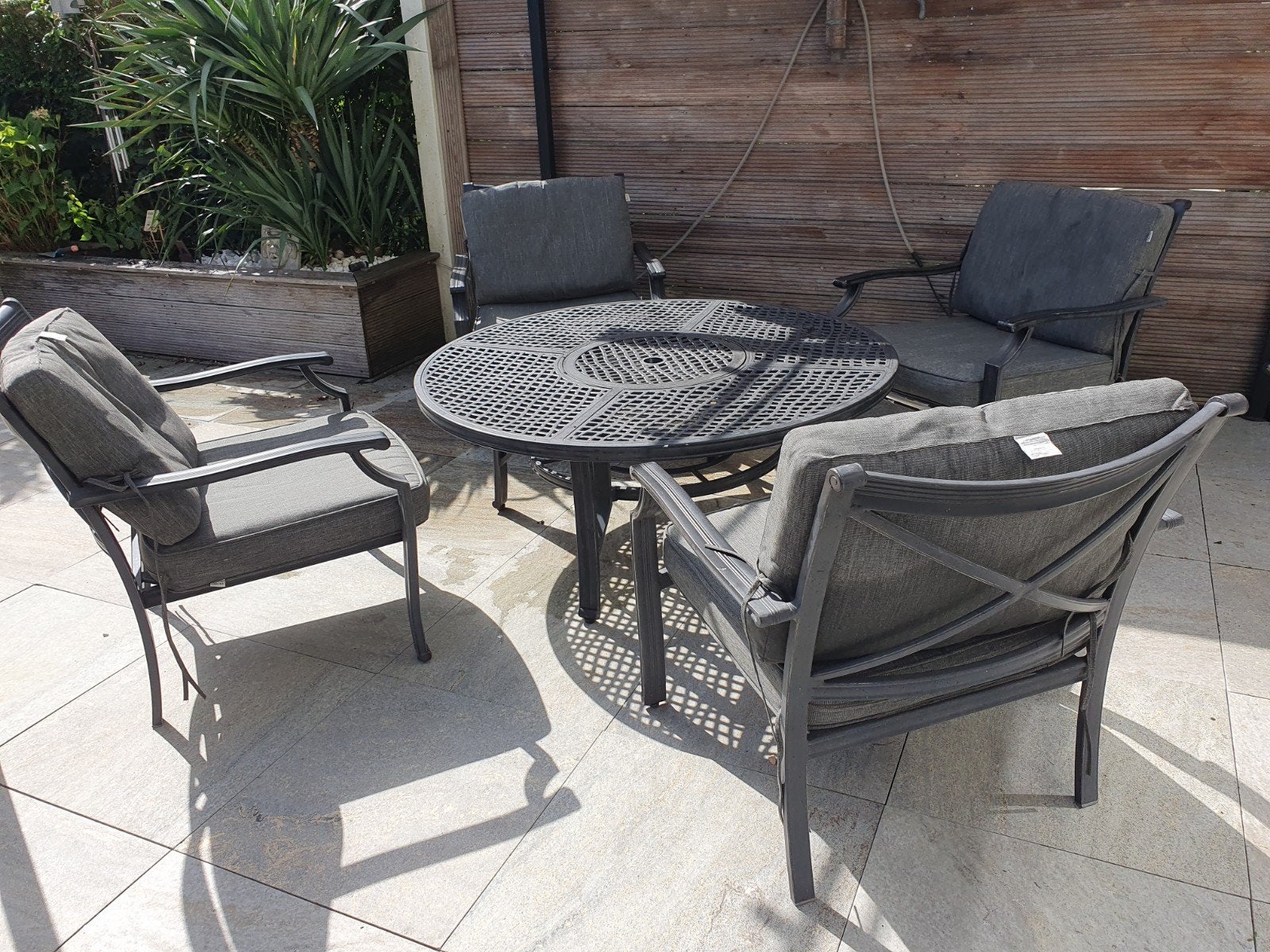 aluminium loungeset jamie oliver - hartman, Ophalen, 4 zitplaatsen, Gebruikt, Aluminium