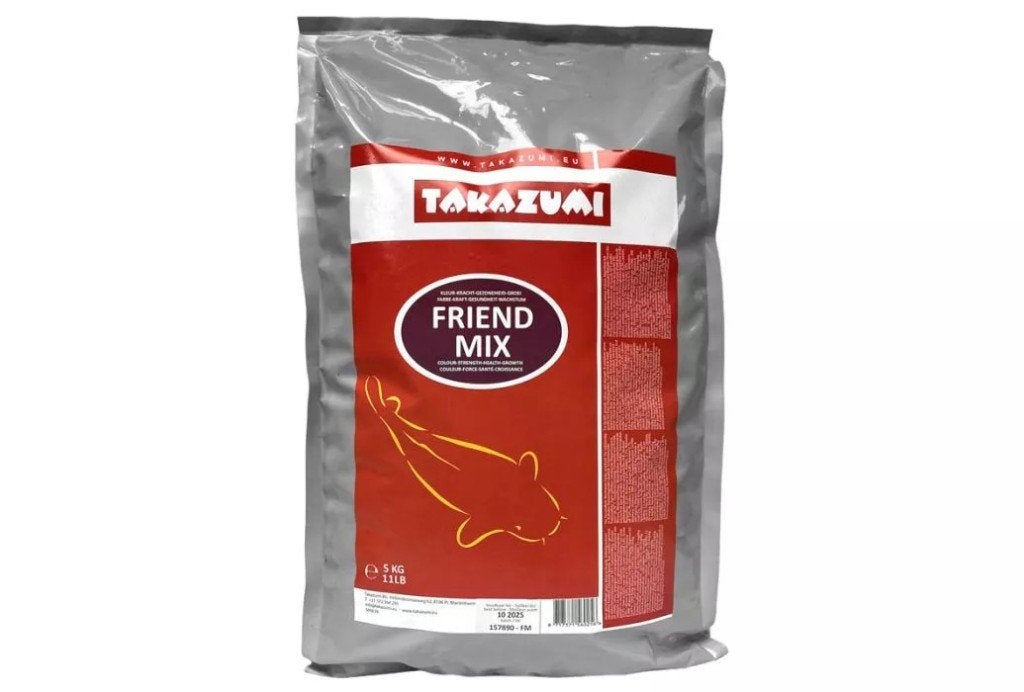 Takazumi Friend Mix 5 KG mixvoer voor koi's en vissen, Ophalen of Verzenden, Nieuw, Overige typen