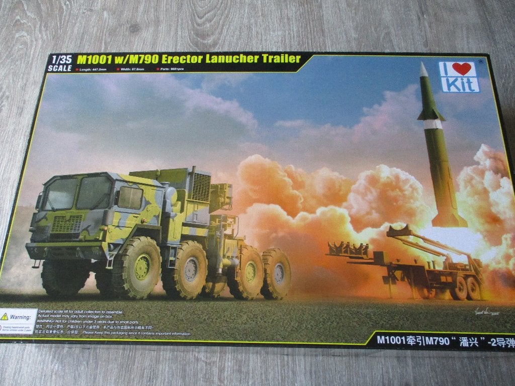 M1001 w/M790 erector launcher trailer, Overige merken, Tank, 1:32 tot 1:50, Ophalen of Verzenden