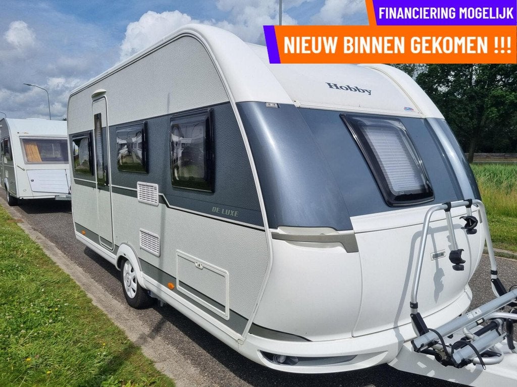 Hobby 455 UF DE LUXE MOVER + VOORTENT + FIETSENDR + DWARSBED, Mover, Rondzit, Hobby, Bedrijf