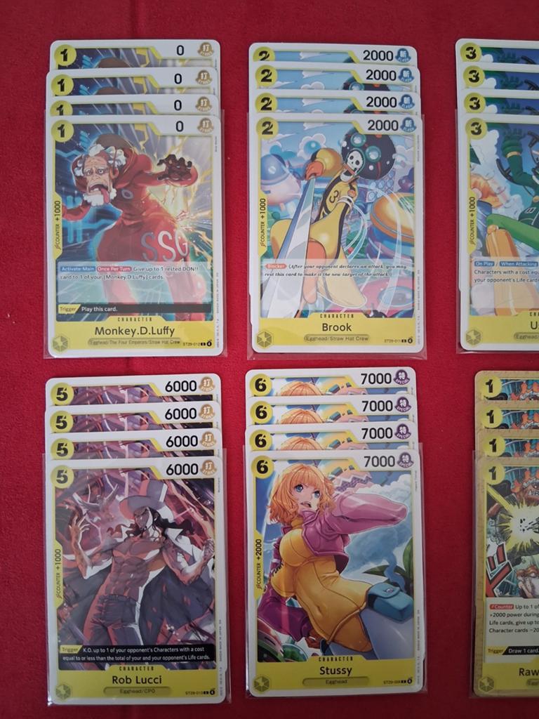 One Piece ST29 (niet compleet) setjes van 4, Ophalen of Verzenden