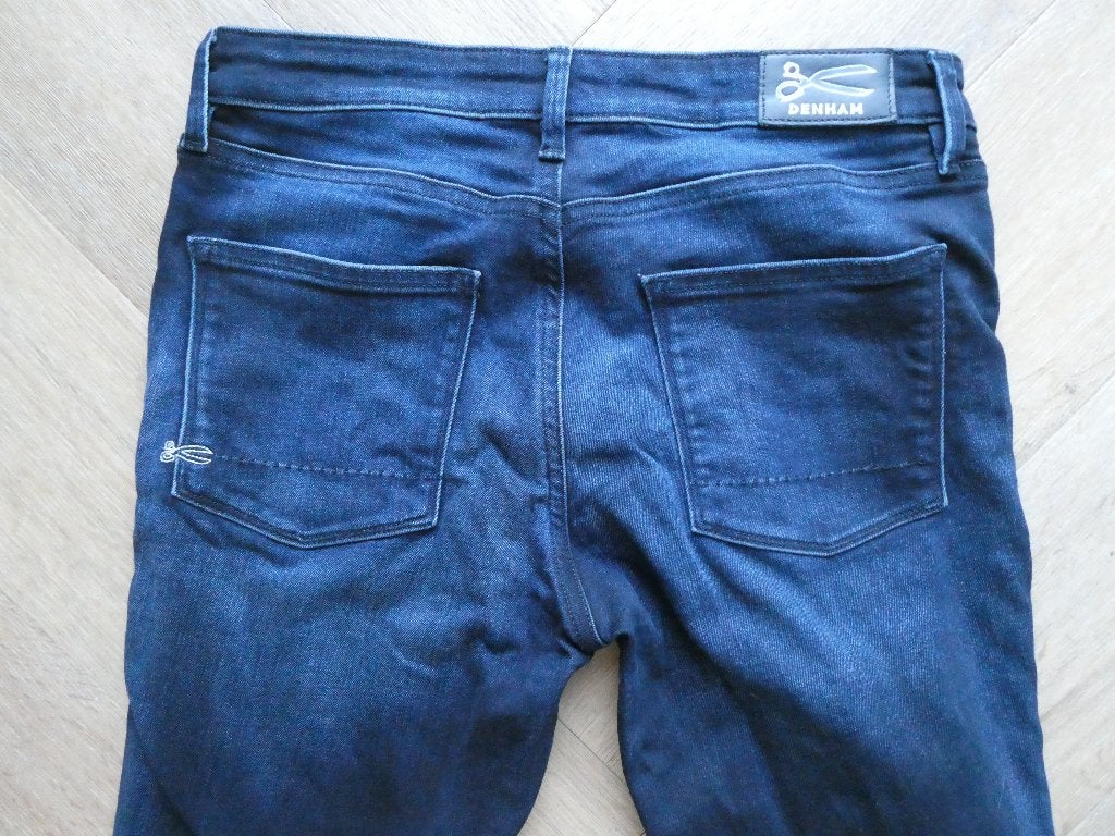 Blauwe dames Denham Spray Super Tight Fit spijkerbroek 29-32, Denham, Blauw, Ophalen of Verzenden, Zo goed als nieuw