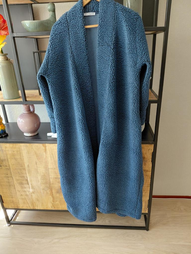 Magna teddy vest maat 48/50 als nieuw jeans blauw, Ophalen of Verzenden, Zo goed als nieuw, Maat 46/48 (XL) of groter, Zwart