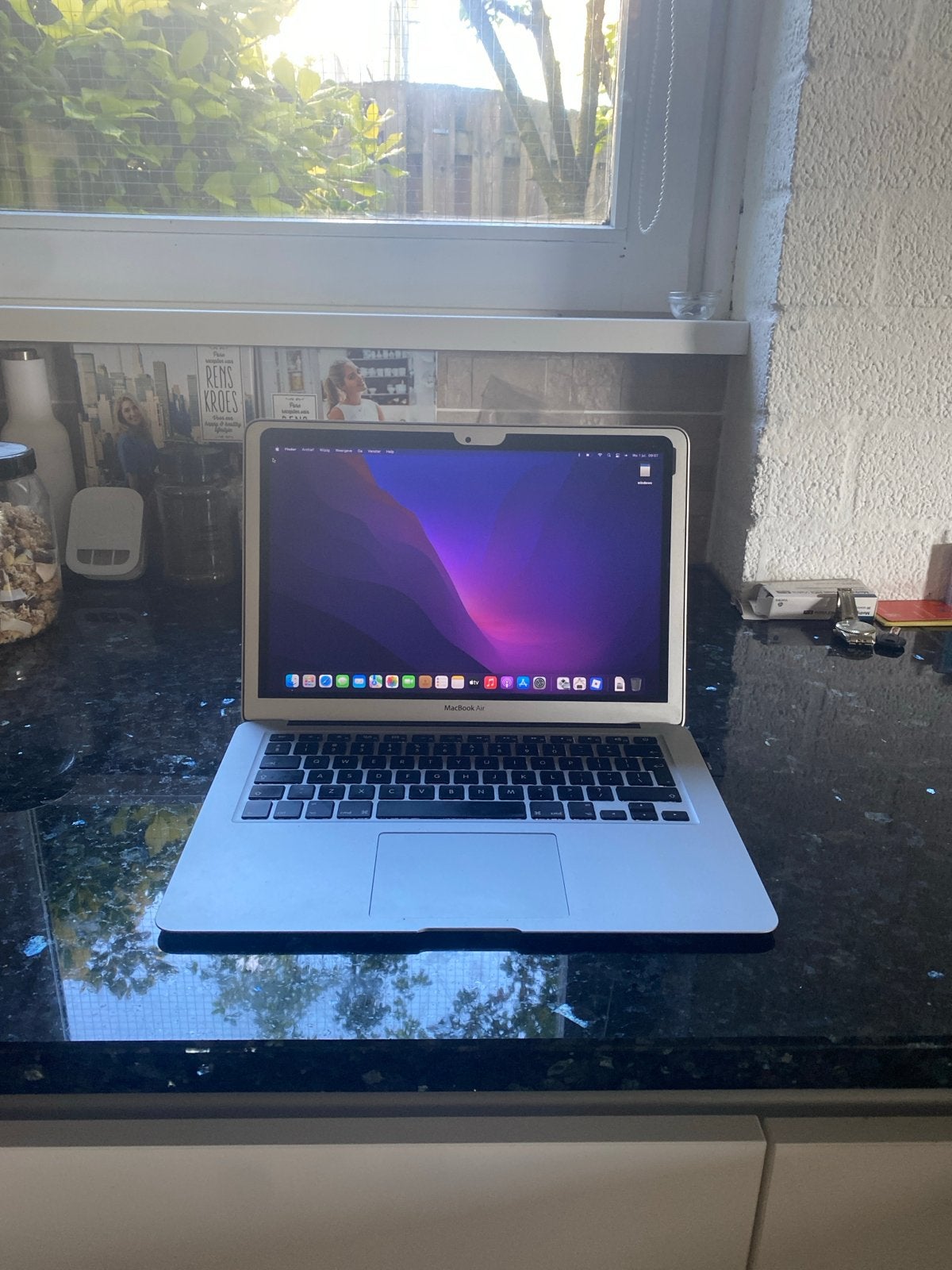 MacBook Air 2017 met 128GB moederbord nieuw 2024, Ophalen, Gebruikt, Qwerty, 8 GB