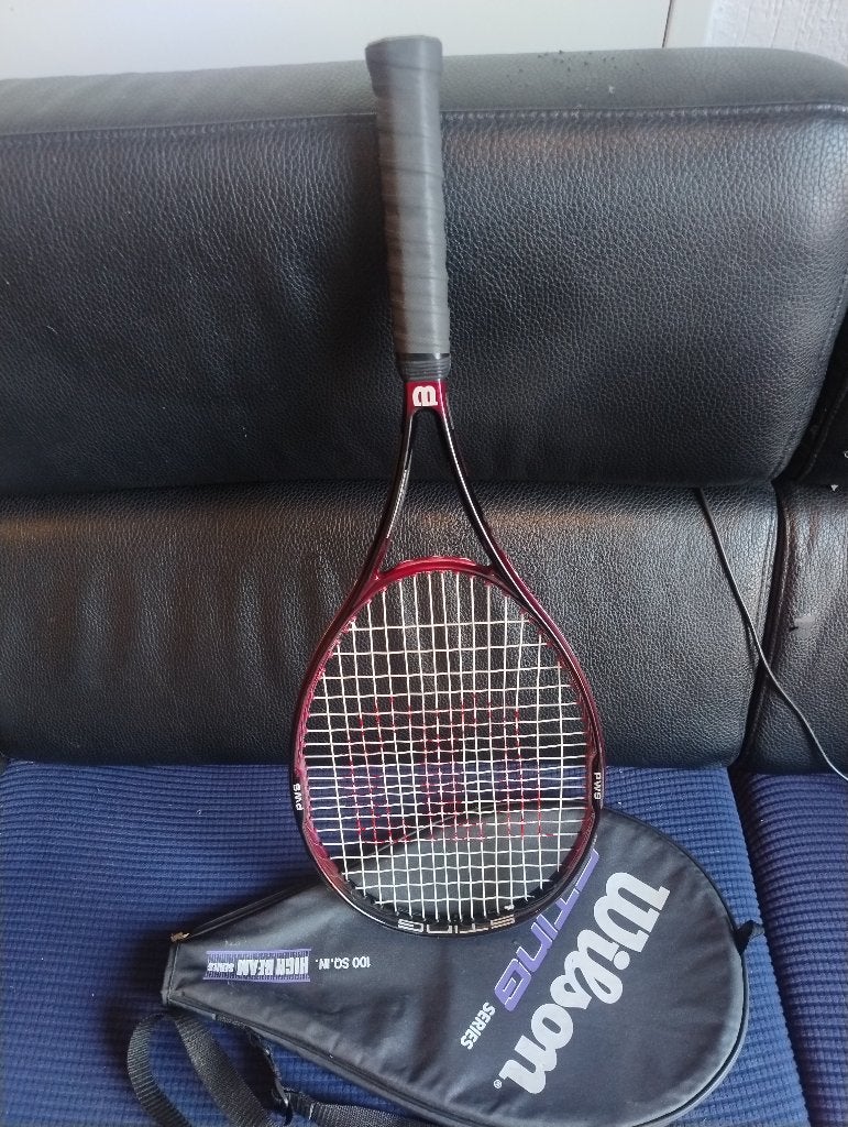 Wilson Sting Aire Shell tennisracket, gripmaat 4 incl hoes., L4, Ophalen of Verzenden, Zo goed als nieuw, Wilson