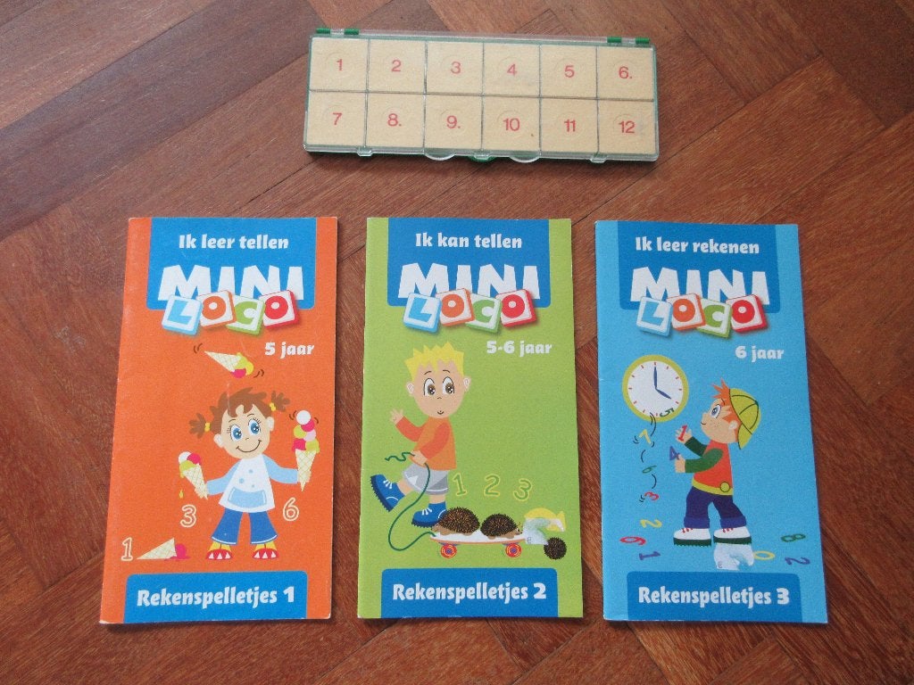 Loco Mini : doos+ 3 boekjes rekenen  Leeftijd: 5 - 6 jaar, Kinderen en Baby's, Speelgoed | Educatief en Creatief, Ophalen of Verzenden