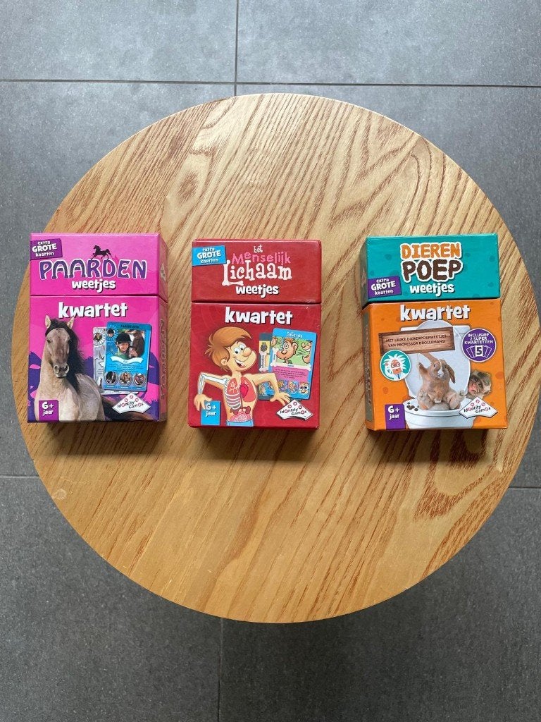 3 setjes kwartet, Ophalen of Verzenden, Zo goed als nieuw, Speelkaart(en)