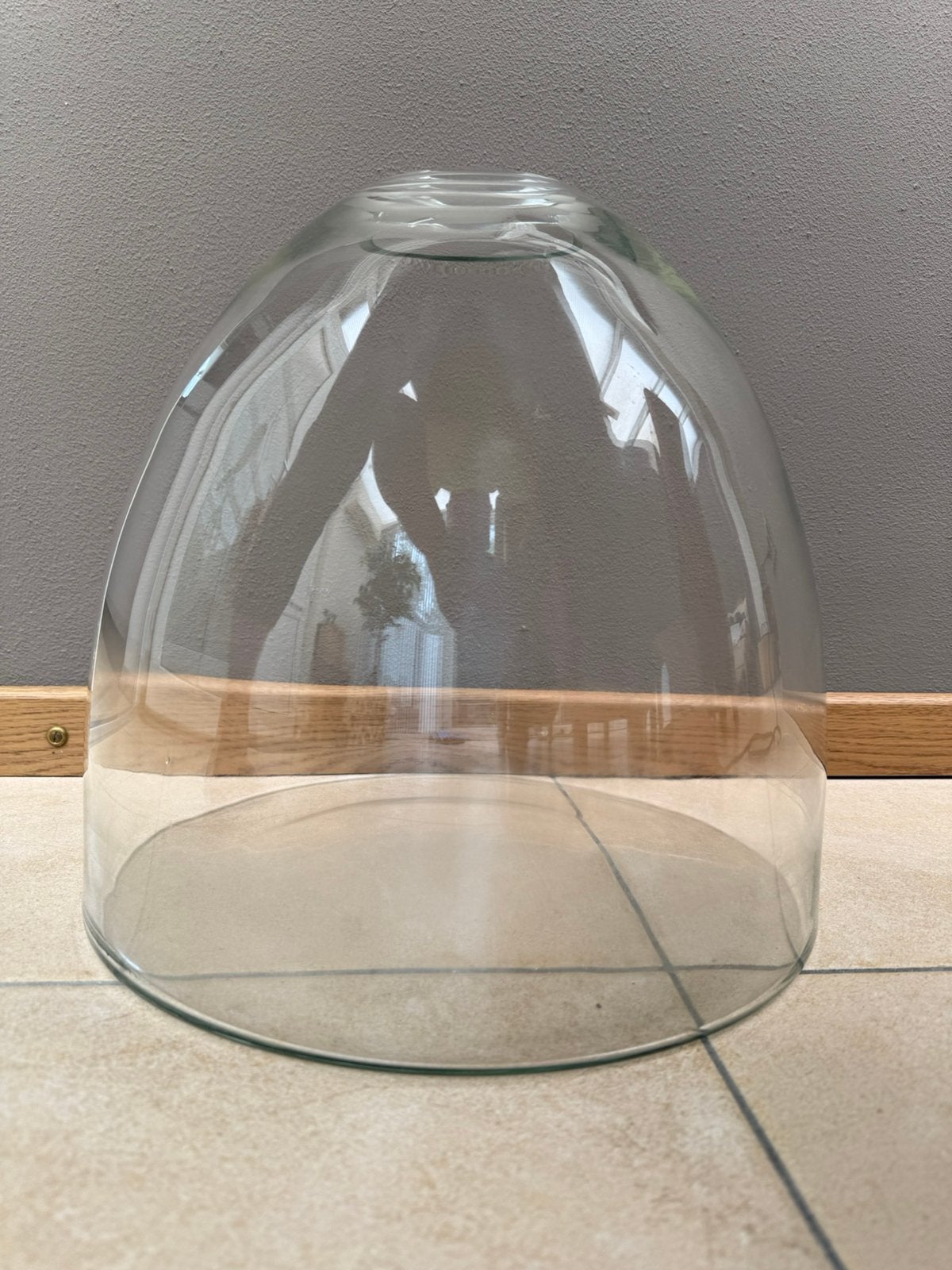Grote glazen vaas, dik glas, Ophalen, Zo goed als nieuw, Glas