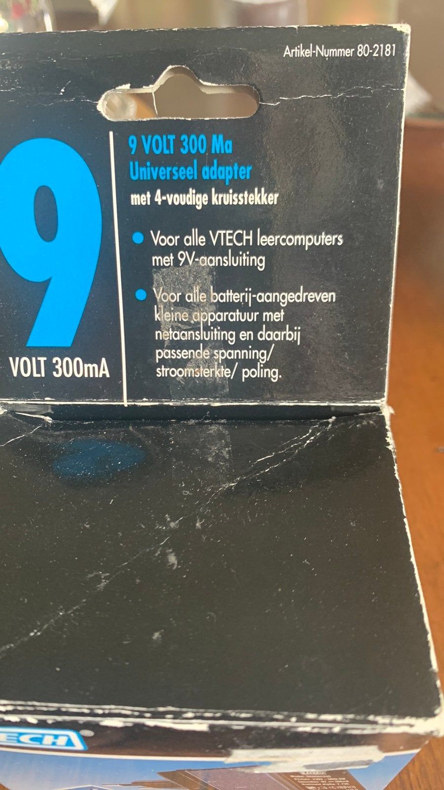 VTECH Universele Adapter 9V 300mA voor Leercomputers, Ophalen of Verzenden