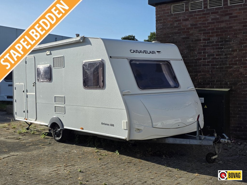 Caravelair Antares Luxe 486, Caravans en Kamperen, Bedrijf, 750 - 1000 kg, Dwarsbed, 5 tot 6 meter