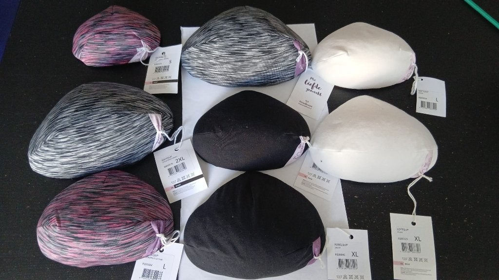 Lingerie Qcups voor prothese NIEUW, Verzenden, Zwart, BH