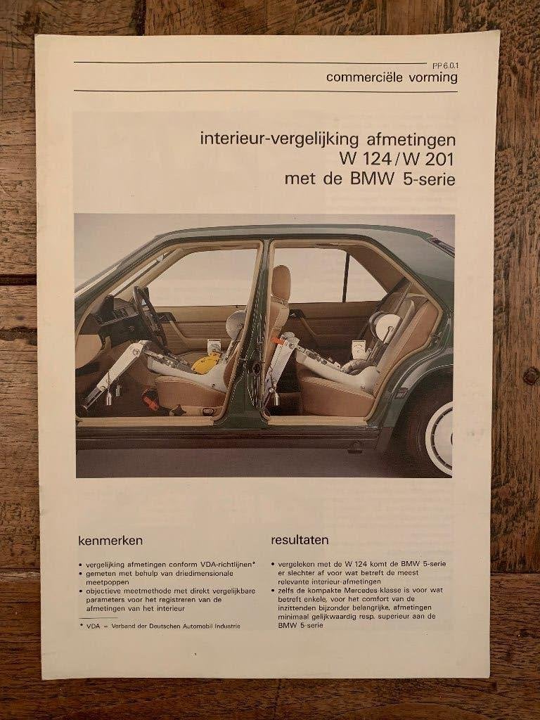 Interieur vergelijk Mercedes-Benz W124 en de BMW 5 serie, Nieuw, Ophalen of Verzenden, BMW, BMW