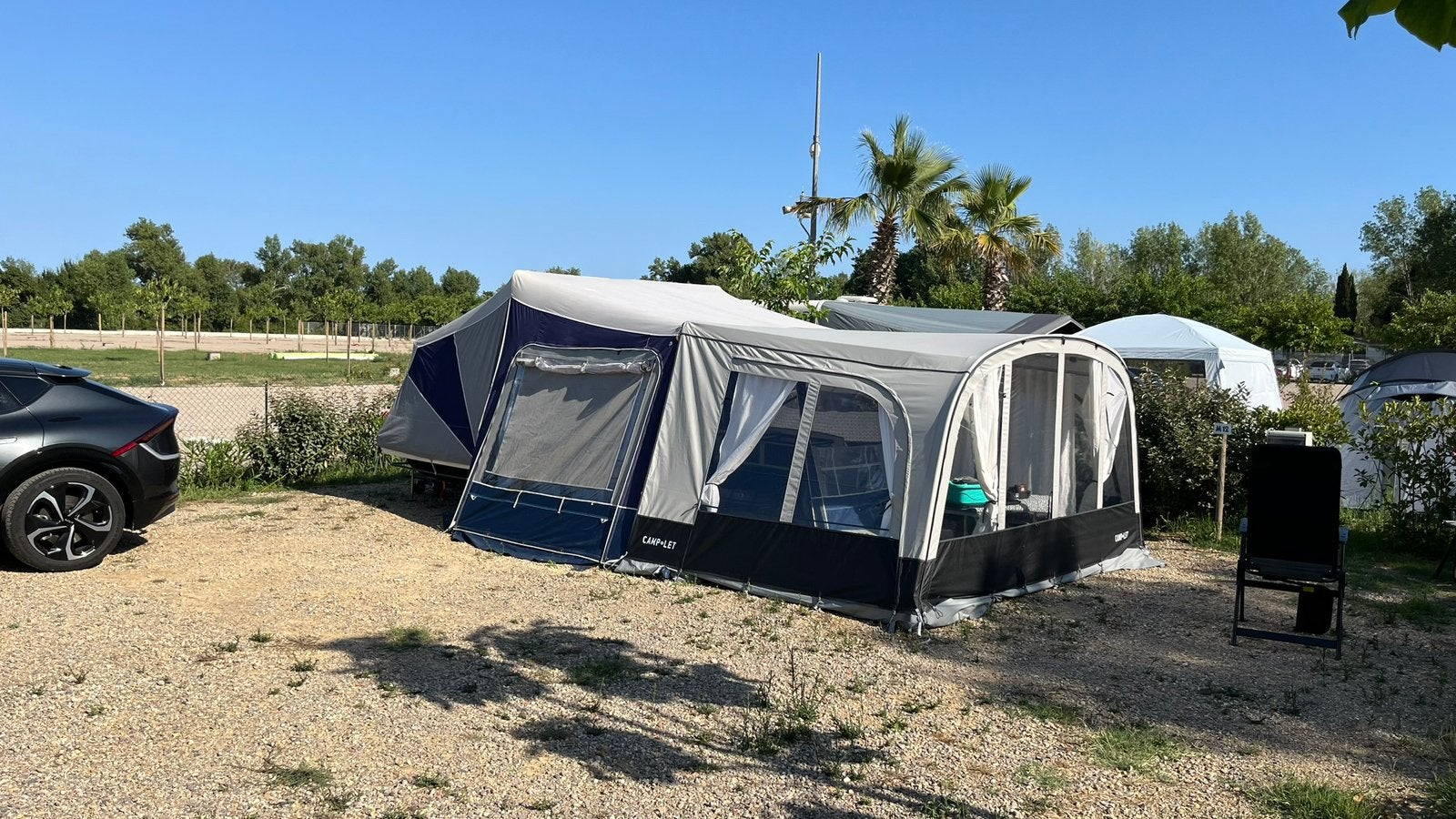 Camplet Concorde, compleet +  nieuwe living Luifel. Topper, Caravans en Kamperen, Ophalen, Blauw, Aanwezig, Camp-Let