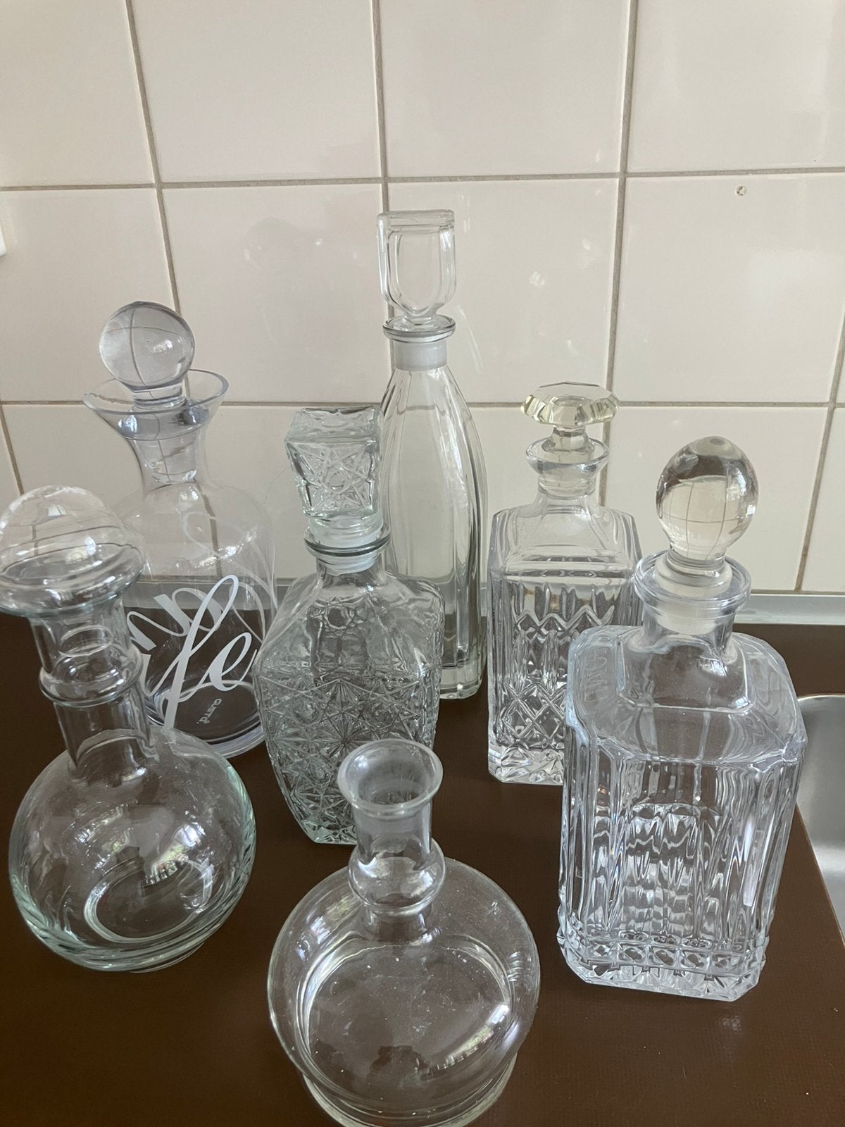 Glazen karaffen ., Antiek en Kunst, Ophalen of Verzenden