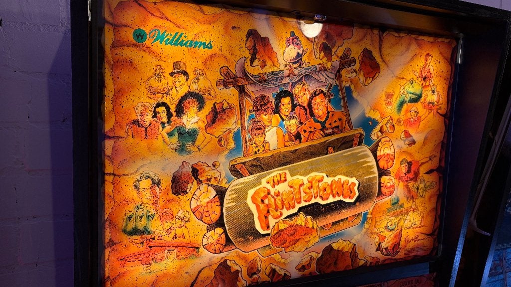 Williams The Flintstones Flipperkast – Incl. kleurenscherm, Verzamelen, Ophalen, Gebruikt, Williams, Dot-matrix