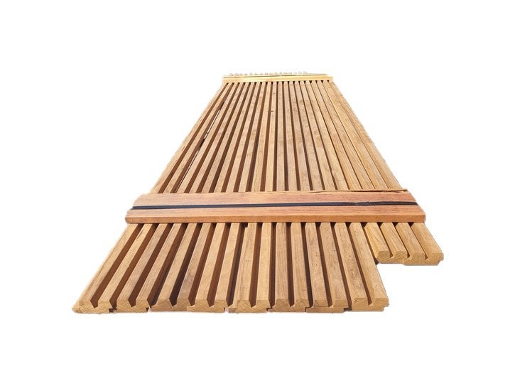 2.14 m2 dubbel rhombus - hardhout - nr: HP319, Ophalen, Planken, Nieuw, Hardhout
