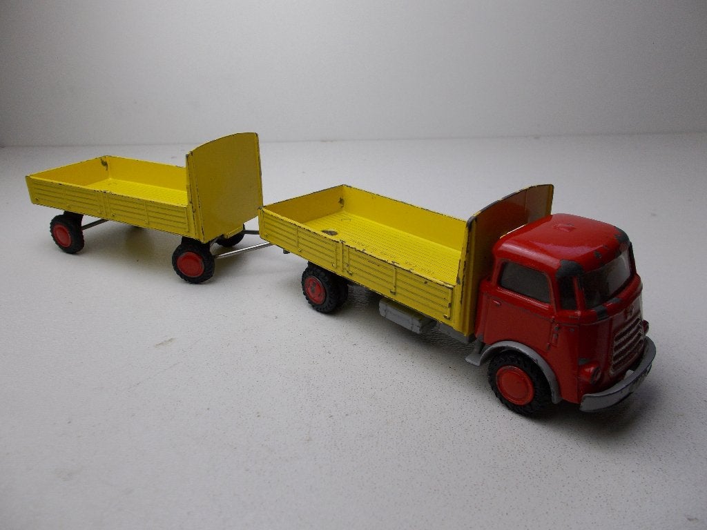Jr. 50/60 Lion Car Holland DAF A50 "KIKKER"+AANHANGWAGEN (B), Hobby en Vrije tijd, Modelauto's | 1:43, Ophalen of Verzenden, Gebruikt