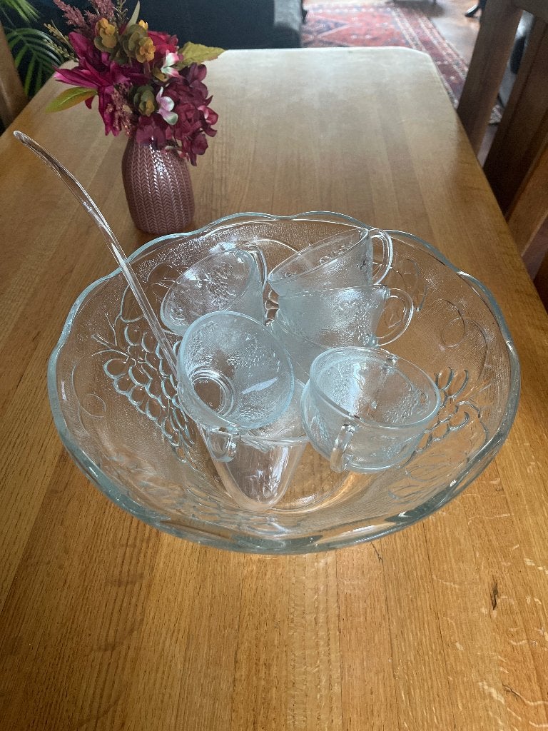 Glazen bowl set, Antiek en Kunst, Ophalen