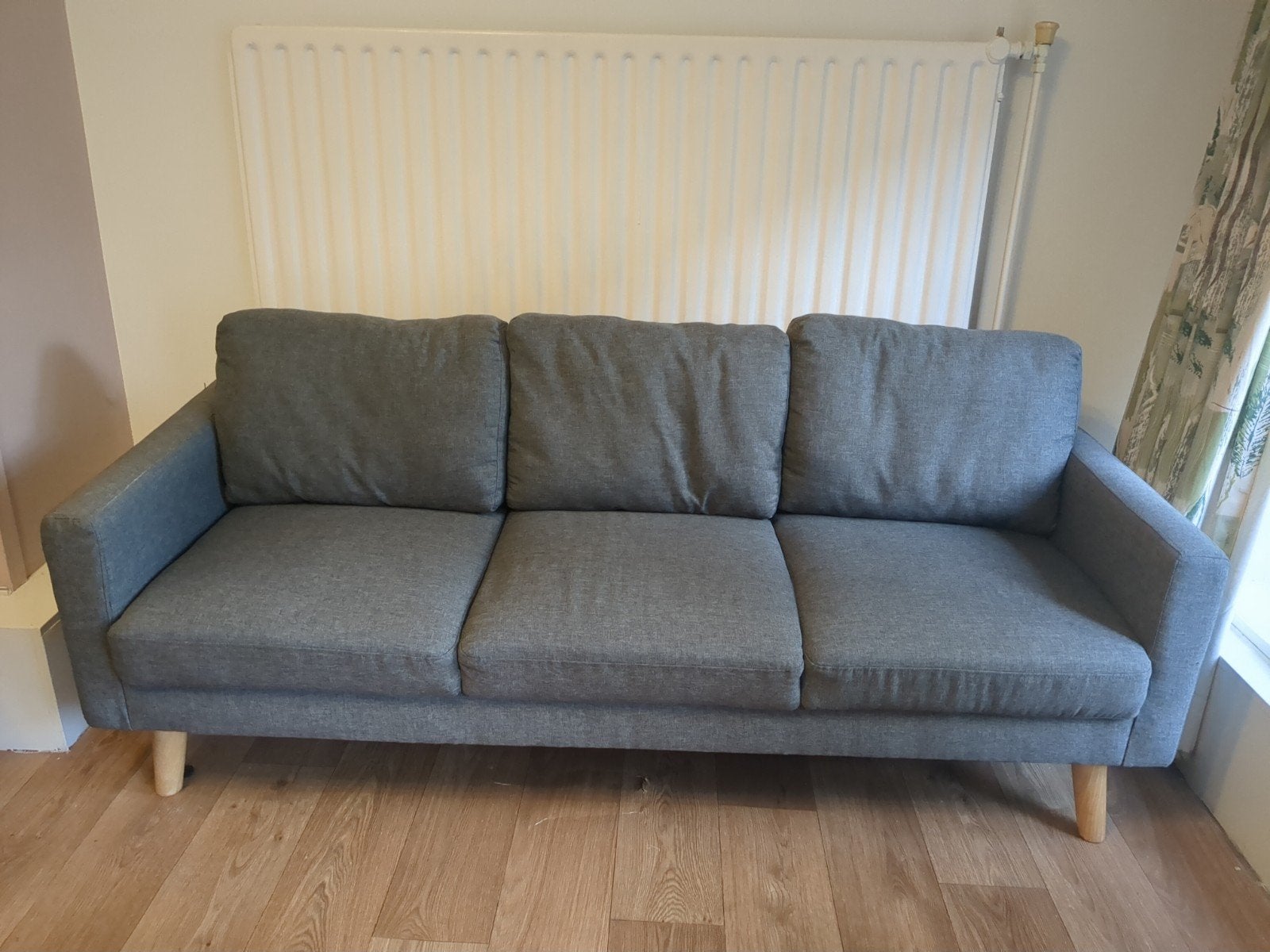 Nette tweepersoonsbank grijs, Ophalen, Minder dan 75 cm, 150 tot 200 cm, Tweepersoons