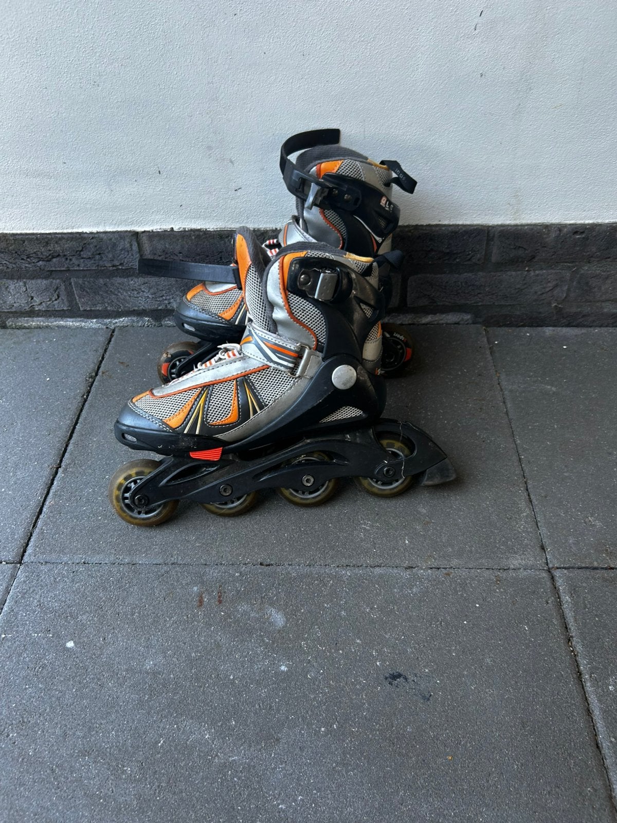 Oranje skates van het merk ksport, Gebruikt, Kinderen, Inline skates 4 wielen, Ophalen