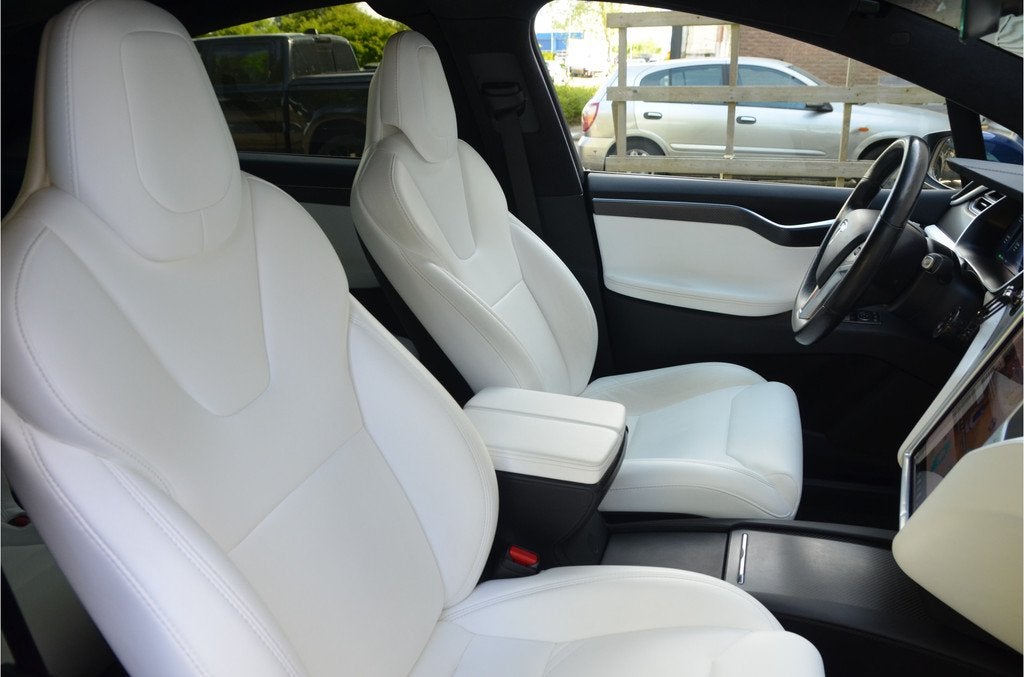 Tesla Model X 100D 6p. 22" Alu, Trekhaak (max 2.250kg), Auto's, Tesla, 100 kWh, 2433 kg, Vierwielaandrijving, 2250 kg