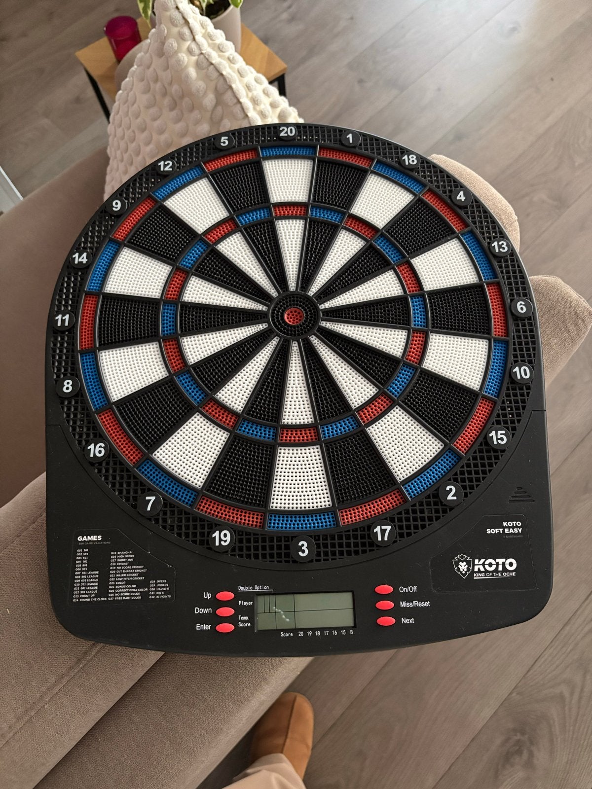 Elektronisch Dartbord Koto Soft Easy, Ophalen of Verzenden, Zo goed als nieuw, Dartbord, Elektronisch